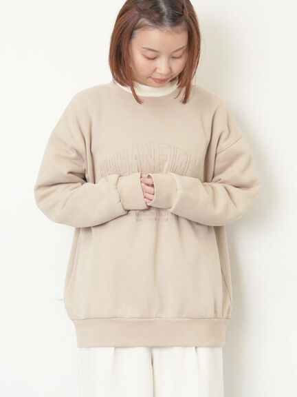 裏起毛ロゴ刺繍スウェット（グレー/ベージュ/サックスブルー）｜Samansa Mos2（サマンサ モスモス）通販