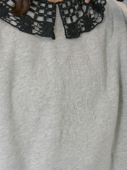 裏起毛ロゴ刺繍スウェット（グレー/ベージュ/サックスブルー）｜Samansa Mos2（サマンサ モスモス）通販