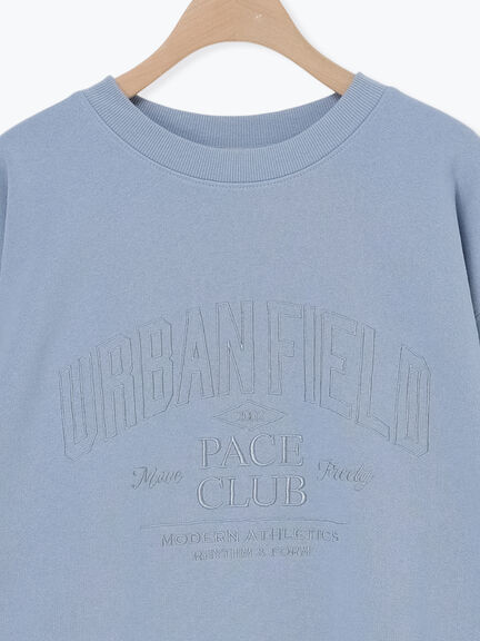 裏起毛ロゴ刺繍スウェット（グレー/ベージュ/サックスブルー）｜Samansa Mos2（サマンサ モスモス）通販