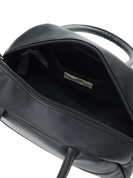 【2WAY】ボストンショルダーバッグ（ブラック/モカ）｜Samansa Mos2（サマンサ モスモス）通販