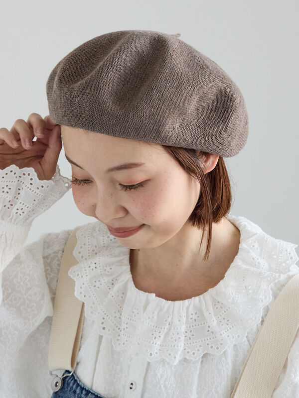 【消臭効果】ベレー帽（モカ）｜Samansa Mos2（サマンサ モスモス）通販