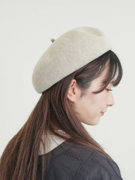 【消臭効果】ベレー帽（チャコールグレー/ベージュ/モカ）｜Samansa Mos2（サマンサ モスモス）通販