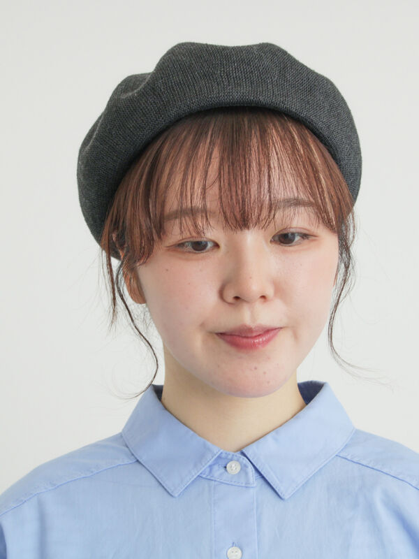 消臭効果】ベレー帽（チャコールグレー/ベージュ/モカ/アクセサリー