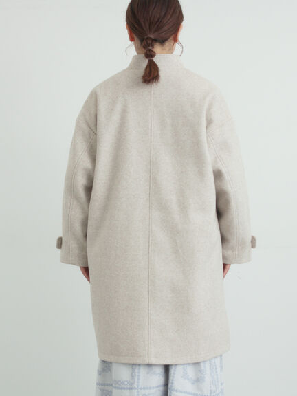 ウールライクスタンドネックコート（チャコールグレー/ピンク/ベージュ/モカ）｜Samansa Mos2（サマンサ モスモス）通販