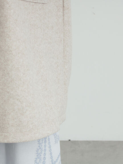 ウールライクスタンドネックコート（チャコールグレー/ピンク/ベージュ/モカ）｜Samansa Mos2（サマンサ モスモス）通販