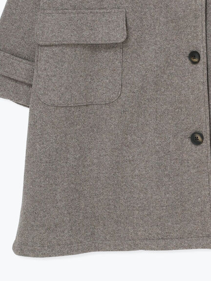 ウールライクスタンドネックコート（チャコールグレー/ピンク/ベージュ/モカ）｜Samansa Mos2（サマンサ モスモス）通販