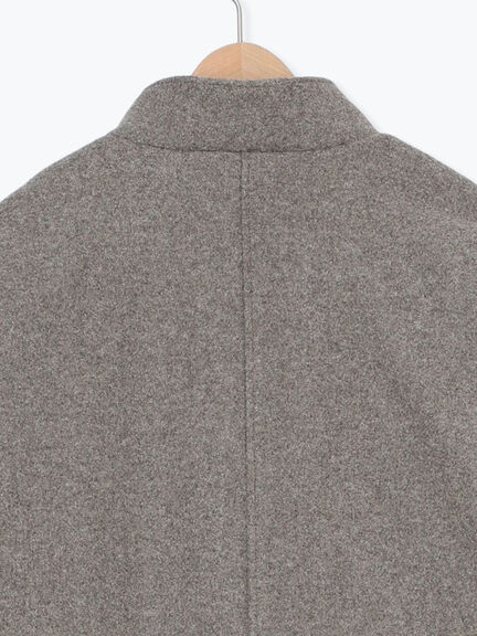 ウールライクスタンドネックコート（チャコールグレー/ピンク/ベージュ/モカ）｜Samansa Mos2（サマンサ モスモス）通販