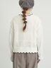 クロシェ風配色ニットベスト（オフホワイト/ブラック/ベージュ）｜Samansa Mos2（サマンサ モスモス）通販