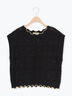 クロシェ風配色ニットベスト（オフホワイト/ブラック/ベージュ）｜Samansa Mos2（サマンサ モスモス）通販