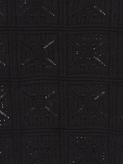 クロシェ風配色ニットベスト（オフホワイト/ブラック/ベージュ）｜Samansa Mos2（サマンサ モスモス）通販