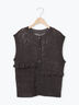 前後2WAYパッチワークニットベスト（チャコールグレー/グリーン/キナリ）｜Samansa Mos2（サマンサ モスモス）通販