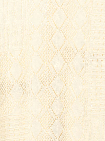 前後2WAYパッチワークニットベスト（チャコールグレー/グリーン/キナリ）｜Samansa Mos2（サマンサ モスモス）通販