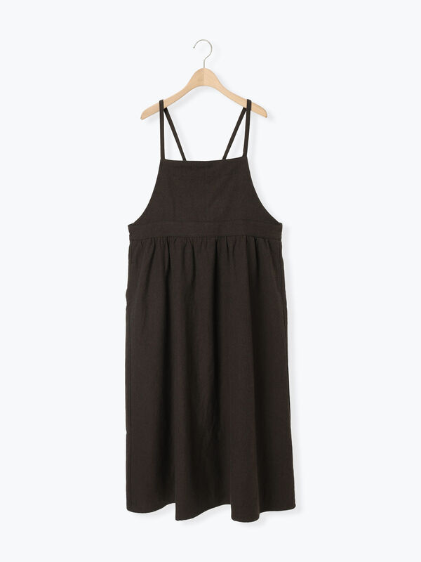 エプロンジャンパースカート（チャコールグレー）｜Samansa Mos2（サマンサ モスモス）通販