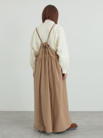 エプロンジャンパースカート（チャコールグレー/ベージュ/キャメル）｜Samansa Mos2（サマンサ モスモス）通販