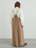 エプロンジャンパースカート（チャコールグレー/ベージュ/キャメル）｜Samansa Mos2（サマンサ モスモス）通販