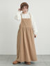 エプロンジャンパースカート（チャコールグレー/ベージュ/キャメル）｜Samansa Mos2（サマンサ モスモス）通販