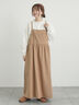 エプロンジャンパースカート（チャコールグレー/ベージュ/キャメル）｜Samansa Mos2（サマンサ モスモス）通販