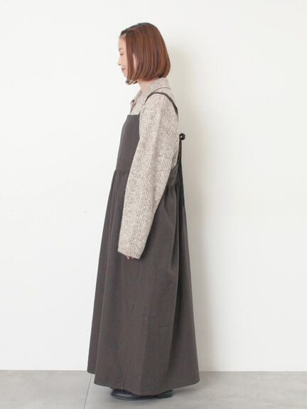 エプロンジャンパースカート（チャコールグレー/ベージュ/キャメル）｜Samansa Mos2（サマンサ モスモス）通販