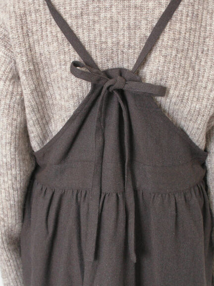 エプロンジャンパースカート（チャコールグレー/ベージュ/キャメル）｜Samansa Mos2（サマンサ モスモス）通販