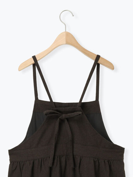 エプロンジャンパースカート（チャコールグレー/ベージュ/キャメル）｜Samansa Mos2（サマンサ モスモス）通販