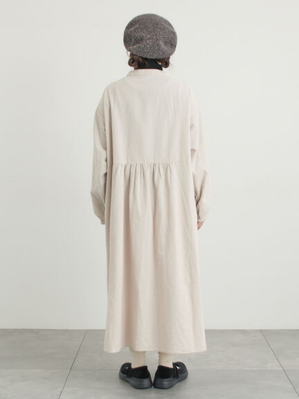 【S/Mサイズ】切替配色刺繍ワンピース（ブラック/ベージュ/モカ）｜Samansa Mos2（サマンサ モスモス）通販