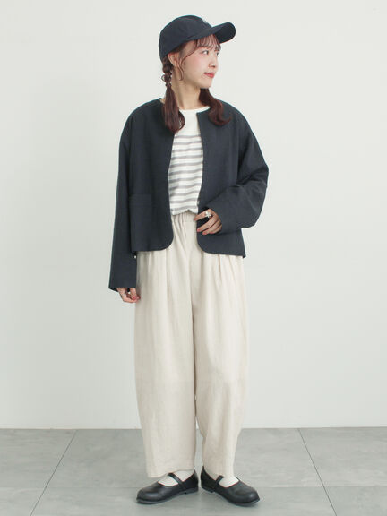 パネルボーダーバスクシャツ（グレー/ブラック/ピンク/イエロー）｜Samansa Mos2（サマンサ モスモス）通販