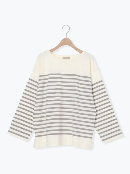 パネルボーダーバスクシャツ（グレー/ブラック/ピンク/イエロー）｜Samansa Mos2（サマンサ モスモス）通販