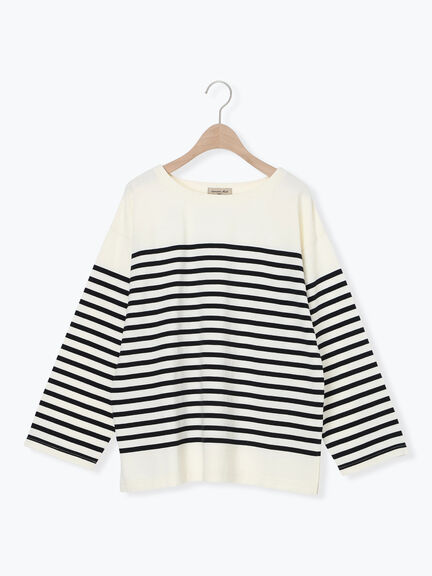 パネルボーダーバスクシャツ（グレー/ブラック/ピンク/イエロー）｜Samansa Mos2（サマンサ モスモス）通販