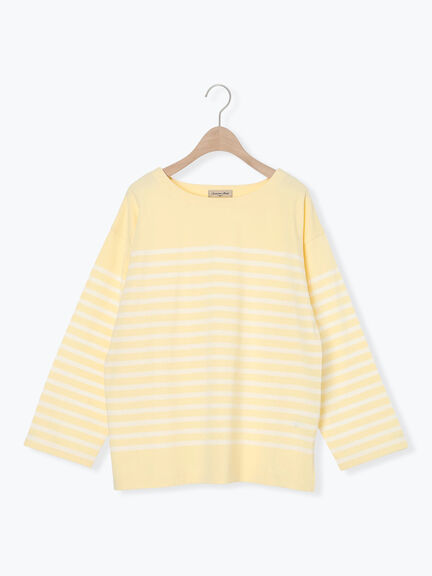 パネルボーダーバスクシャツ（グレー/ブラック/ピンク/イエロー）｜Samansa Mos2（サマンサ モスモス）通販