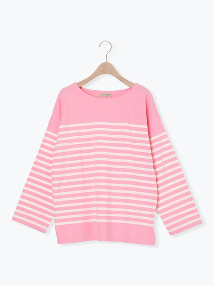 パネルボーダーバスクシャツ（グレー/ブラック/ピンク/イエロー）｜Samansa Mos2（サマンサ モスモス）通販