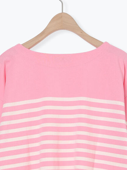 パネルボーダーバスクシャツ（グレー/ブラック/ピンク/イエロー）｜Samansa Mos2（サマンサ モスモス）通販