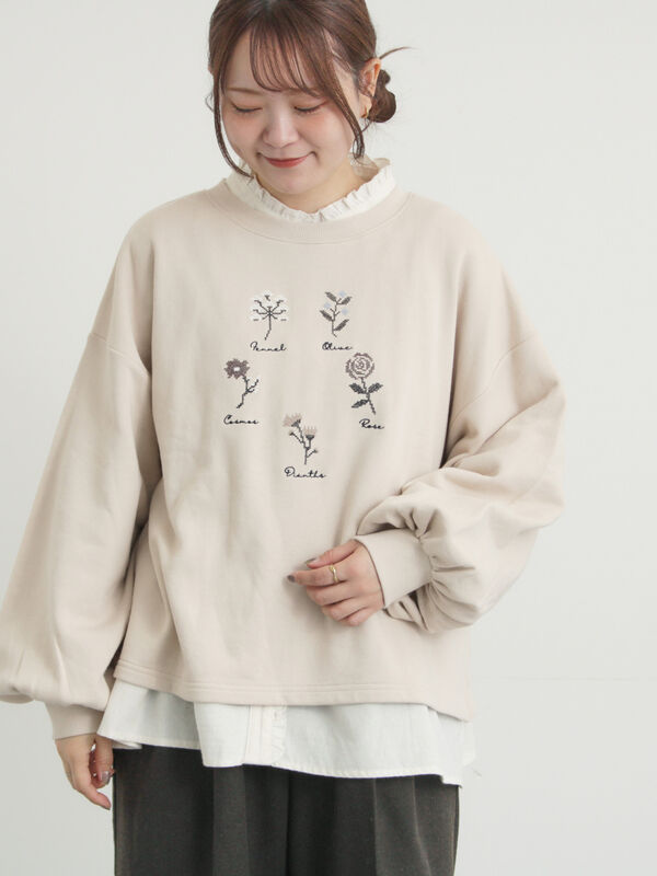 定価3.8万円　Sea New York Andes 刺繍スウェット スウェット》738レア刺繍の裏起毛スウェット