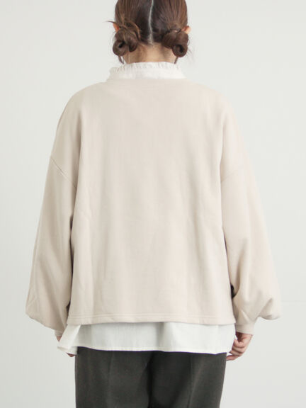 クロスステッチフラワー刺繍スウェット（オレンジ/ダークブラウン/キナリ）｜Samansa Mos2（サマンサ モスモス）通販