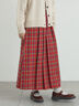 【帯電防止裏地】柄アソートプリーツスカート（チャコールグレー/レッド/ベージュ/グリーン）｜Samansa Mos2（サマンサ モスモス）通販