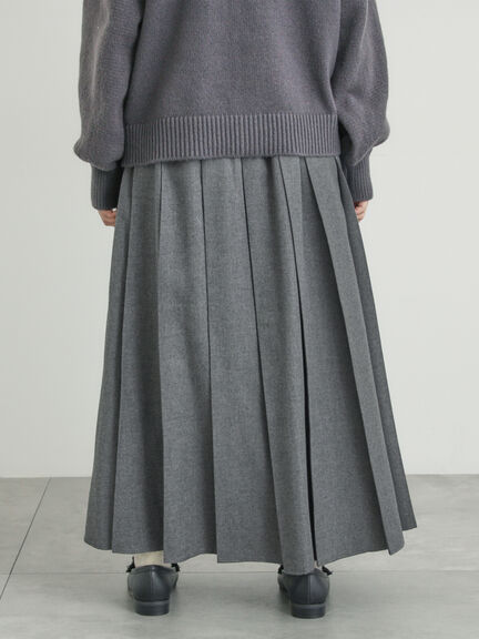 【帯電防止裏地】柄アソートプリーツスカート（チャコールグレー/レッド/ベージュ/グリーン）｜Samansa Mos2（サマンサ モスモス）通販