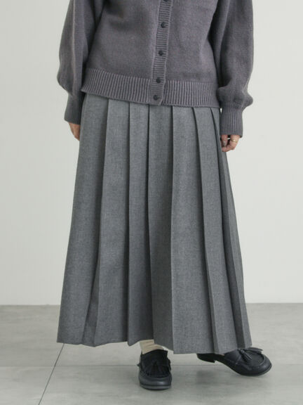 【帯電防止裏地】柄アソートプリーツスカート（チャコールグレー/レッド/ベージュ/グリーン）｜Samansa Mos2（サマンサ モスモス）通販