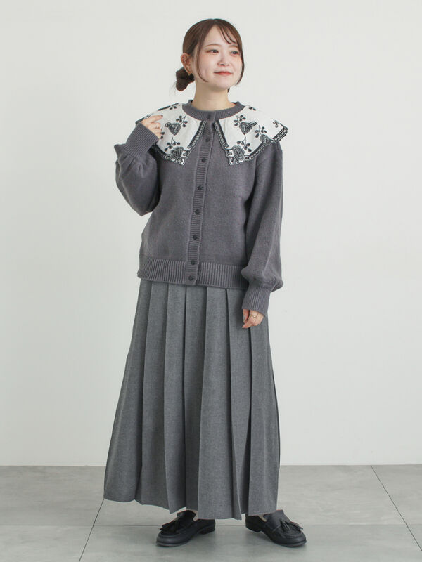 セール】 【帯電防止裏地】柄アソートプリーツスカート