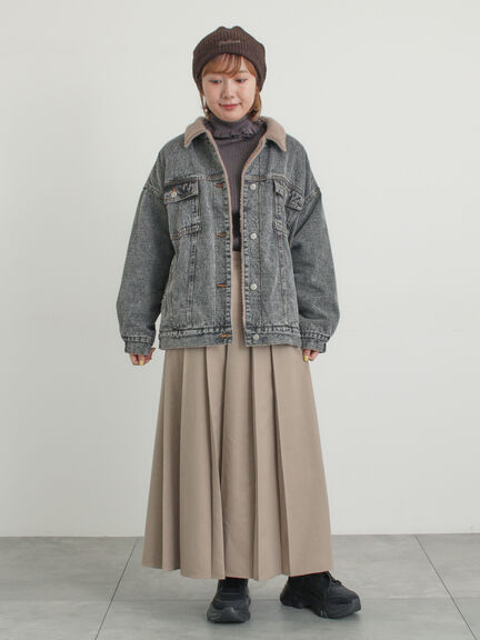 【帯電防止裏地】柄アソートプリーツスカート（チャコールグレー/レッド/ベージュ/グリーン）｜Samansa Mos2（サマンサ モスモス）通販