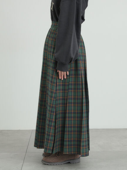 【帯電防止裏地】柄アソートプリーツスカート（チャコールグレー/レッド/ベージュ/グリーン）｜Samansa Mos2（サマンサ モスモス）通販