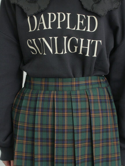 【帯電防止裏地】柄アソートプリーツスカート（チャコールグレー/レッド/ベージュ/グリーン）｜Samansa Mos2（サマンサ モスモス）通販