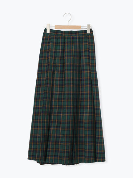 【帯電防止裏地】柄アソートプリーツスカート（チャコールグレー/レッド/ベージュ/グリーン）｜Samansa Mos2（サマンサ モスモス）通販