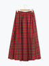 【帯電防止裏地】柄アソートプリーツスカート（チャコールグレー/レッド/ベージュ/グリーン）｜Samansa Mos2（サマンサ モスモス）通販
