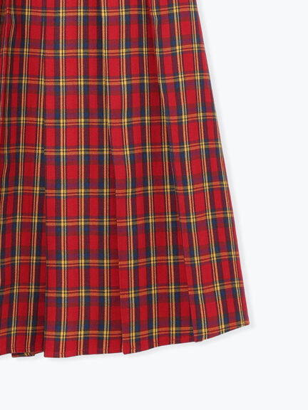 【帯電防止裏地】柄アソートプリーツスカート（チャコールグレー/レッド/ベージュ/グリーン）｜Samansa Mos2（サマンサ モスモス）通販