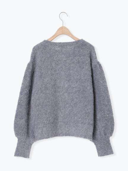 リボン付きニットカーディガン（グレー/オレンジ/キナリ）｜Samansa Mos2（サマンサ モスモス）通販