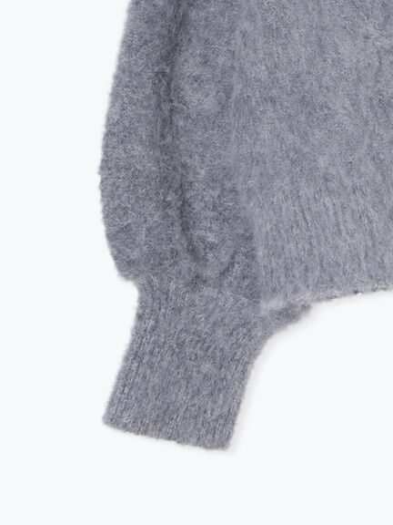 リボン付きニットカーディガン（グレー/オレンジ/キナリ）｜Samansa Mos2（サマンサ モスモス）通販