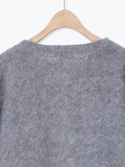 リボン付きニットカーディガン（グレー/オレンジ/キナリ）｜Samansa Mos2（サマンサ モスモス）通販