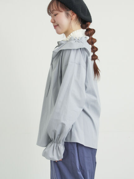 フリル襟ブラウス（ブラック/サックスブルー/キナリ）｜Samansa Mos2（サマンサ モスモス）通販