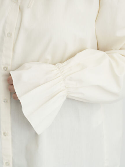 フリル襟ブラウス（ブラック/サックスブルー/キナリ）｜Samansa Mos2（サマンサ モスモス）通販