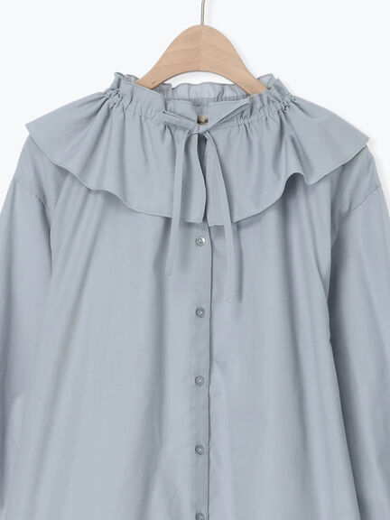 フリル襟ブラウス（ブラック/サックスブルー/キナリ）｜Samansa Mos2（サマンサ モスモス）通販