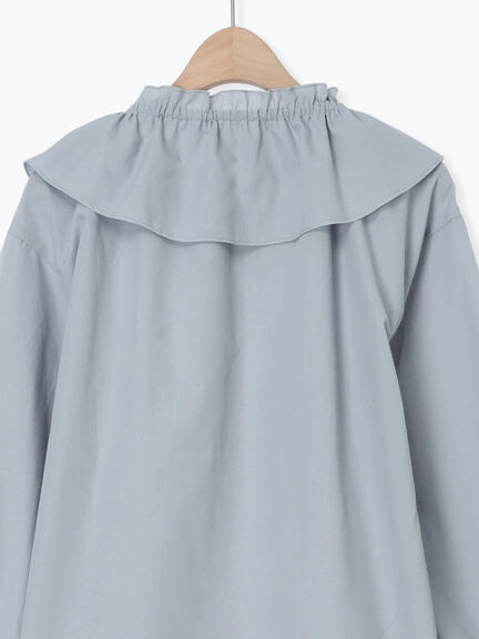 フリル襟ブラウス（ブラック/サックスブルー/キナリ）｜Samansa Mos2（サマンサ モスモス）通販